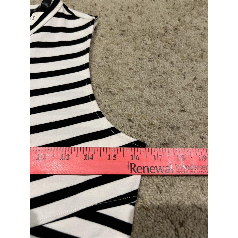 NEW Express size 8 Dress Cut-Out Black & White Short Stripe Summer $69.90 F26 - Picture 6 of 8
